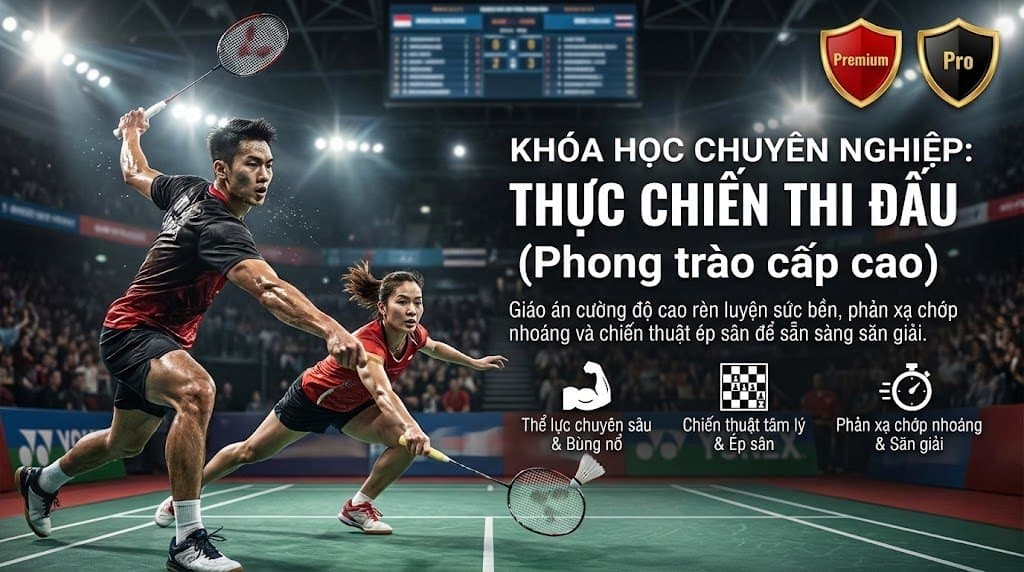 Khóa học Cầu lông Thực Chiến: Bản Lĩnh Thi Đấu